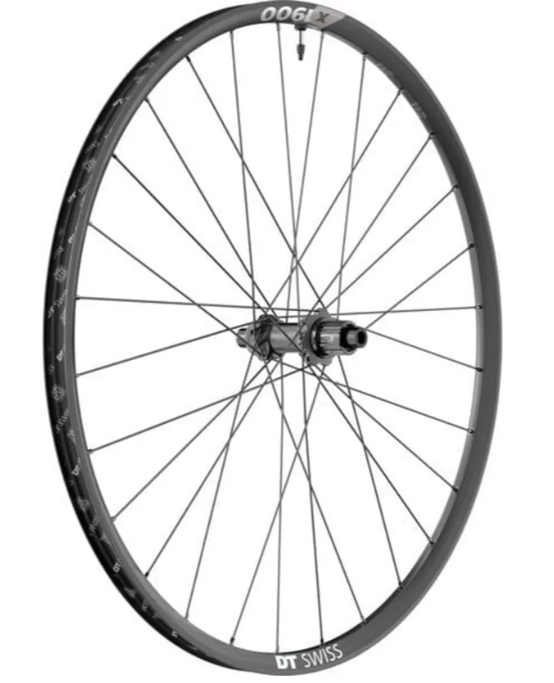DT Swiss X 1900 29 Inch Rear Wheel 25mm Rim Micro Spline in Black